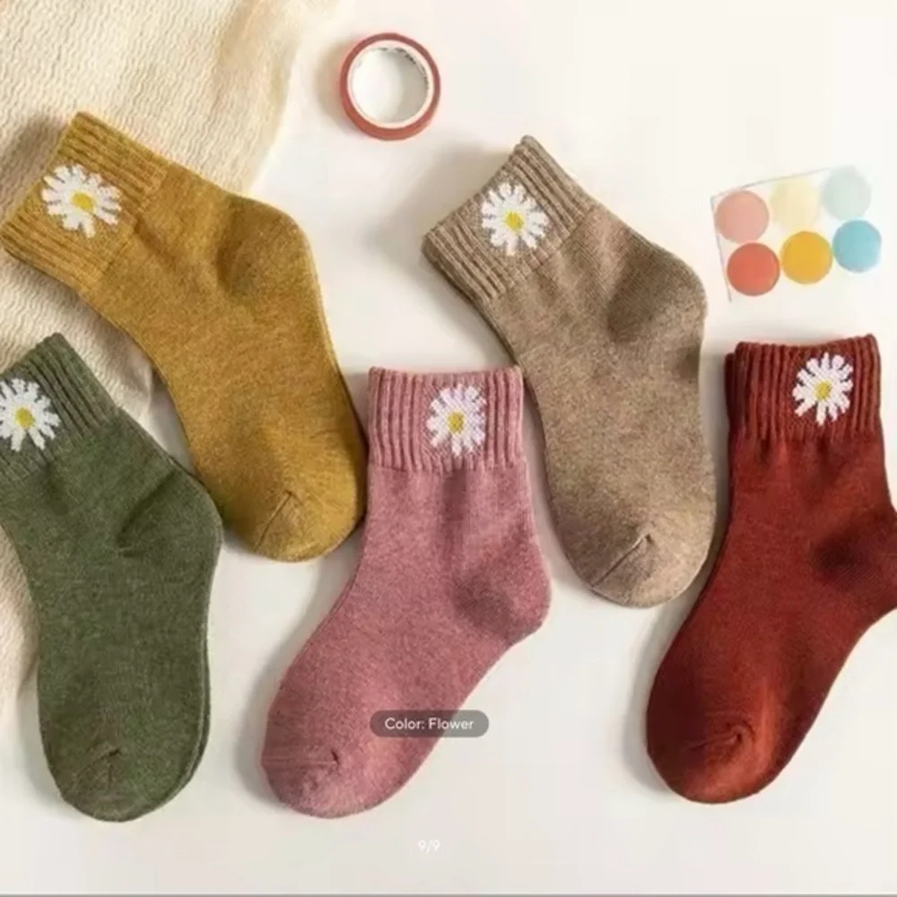 New lot of 5 fall winter socks girl 3-5